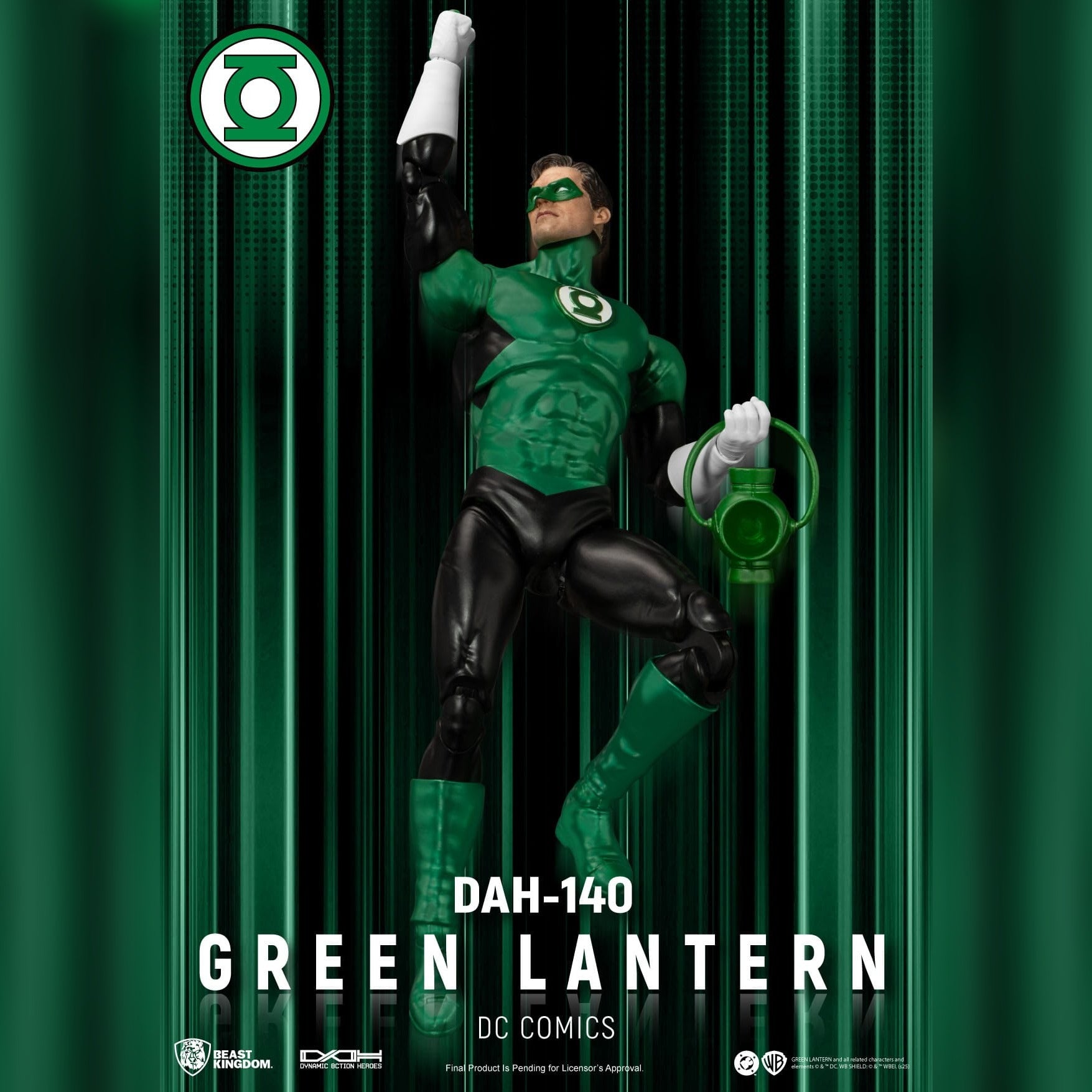 DC Comics: The Green Lantern: Dynamic 8ction Heroes: DAH-140: Action Figure: 20CM - Beast Kingdom Toys Action Figure