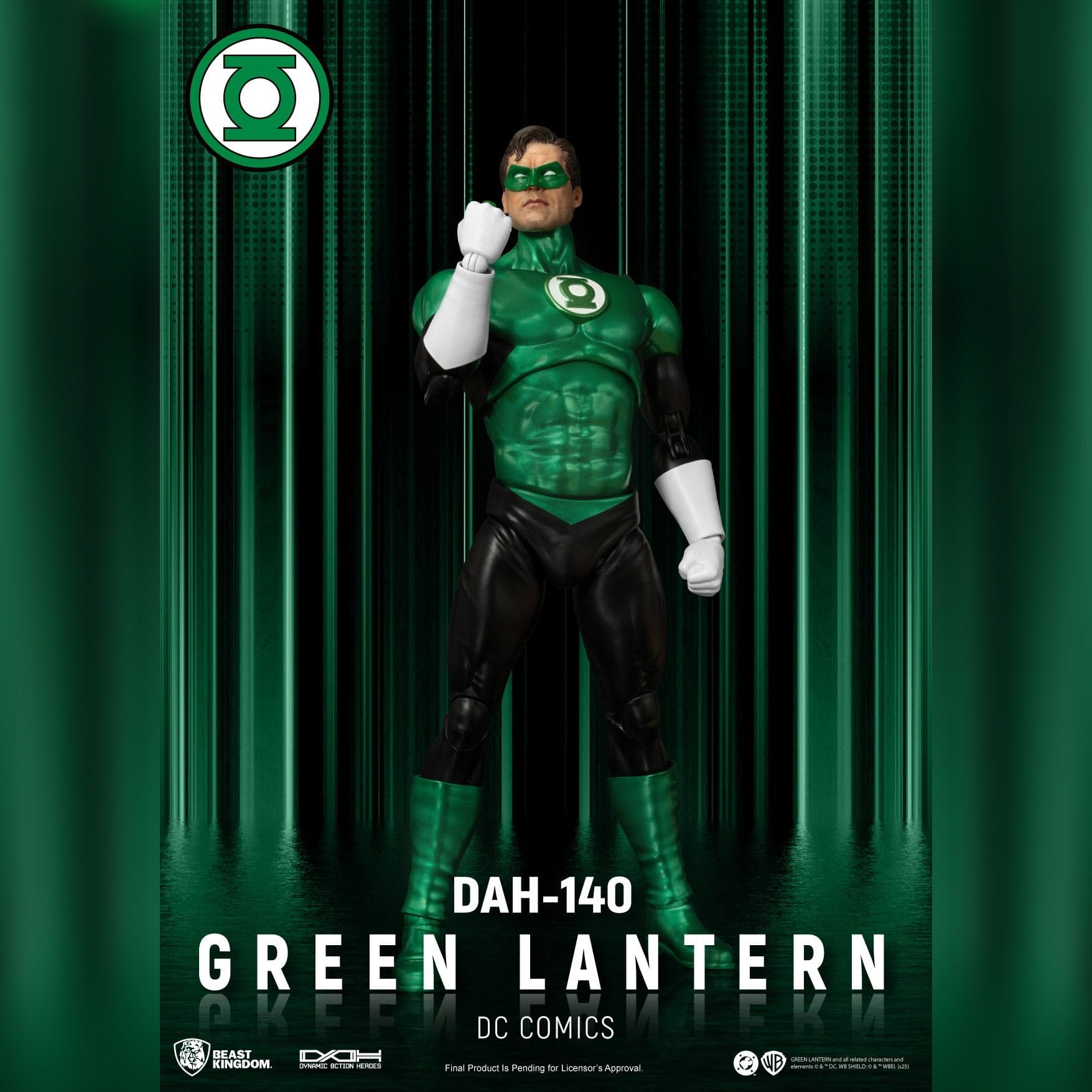 DC Comics: The Green Lantern: Dynamic 8ction Heroes: DAH-140: Action Figure: 20CM - Beast Kingdom Toys Action Figure