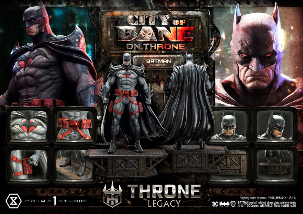 DC Comics Throne Legacy Collection Statue Statue 1/4 Flashpoint Batman Bonus Version 60 cm - Prime 1 Studio Statues