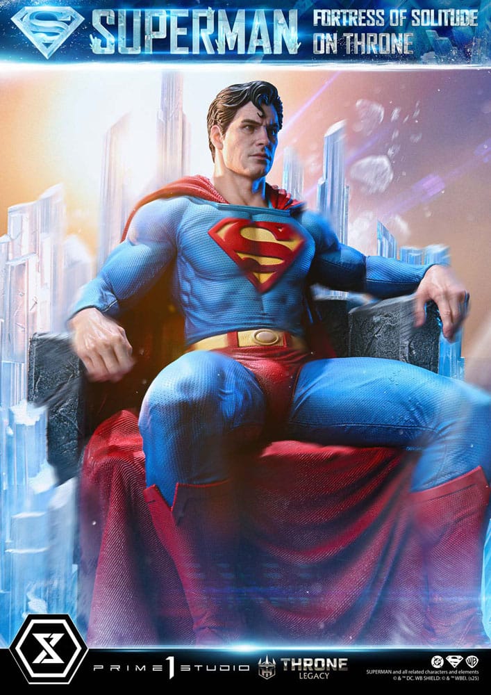 DC Comics Throne Legacy Collection Statue Statue 1/4 Superman Fortress of Solitude on Throne (Design by Gabriele Dell'Otto) 52 cm - Prime 1 Studio Statues