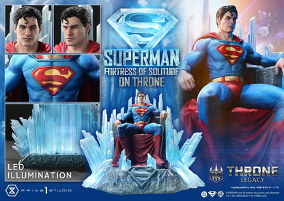 DC Comics Throne Legacy Collection Statue Statue 1/4 Superman Fortress of Solitude on Throne (Design by Gabriele Dell'Otto) 52 cm - Prime 1 Studio Statues