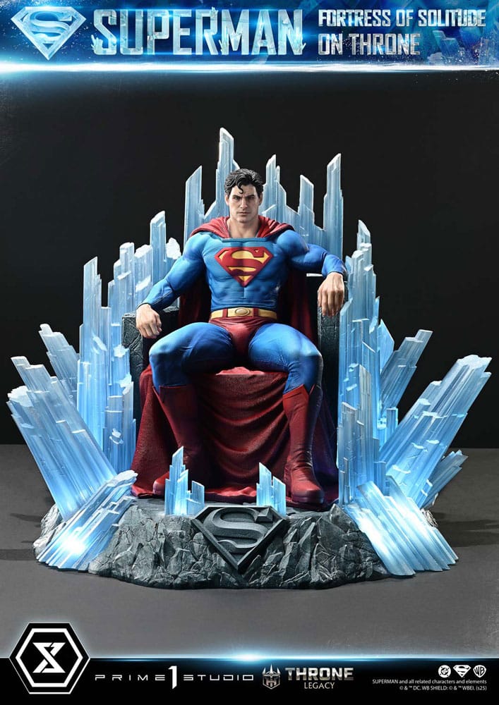 DC Comics Throne Legacy Collection Statue Statue 1/4 Superman Fortress of Solitude on Throne (Design by Gabriele Dell'Otto) 52 cm - Prime 1 Studio Statues