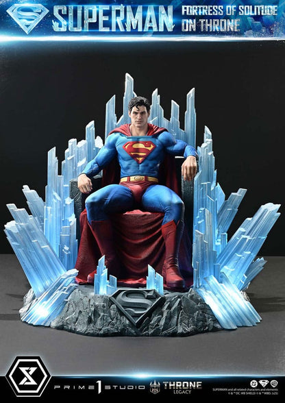DC Comics Throne Legacy Collection Statue Statue 1/4 Superman Fortress of Solitude on Throne (Design by Gabriele Dell'Otto) 52 cm - Prime 1 Studio Statues