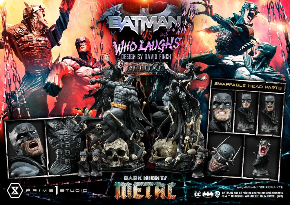Dark Nights: Metal Ultimate Premium Masterline Series Statue 1/4 Batman VS Batman Who Laughs Deluxe Bonus Version 6 - Prime 1 Studio Statues
