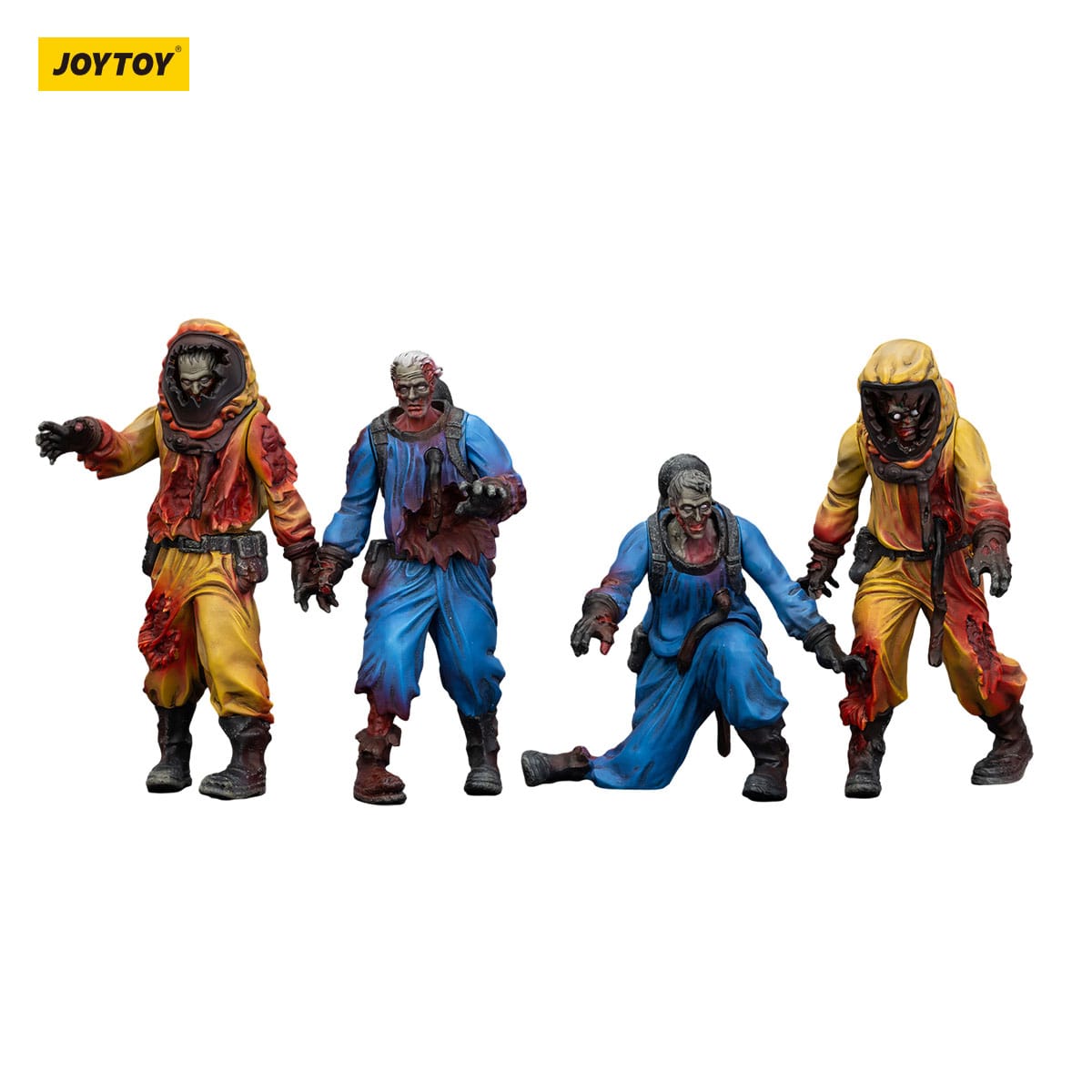 Dark Source: Zombie Biochemical Lab Team: Action Figure 4 Pack: Joy Toy - Joy Toy Action Figure