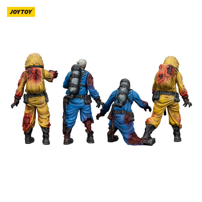 Dark Source: Zombie Biochemical Lab Team: Action Figure 4 Pack: Joy Toy - Joy Toy Action Figure