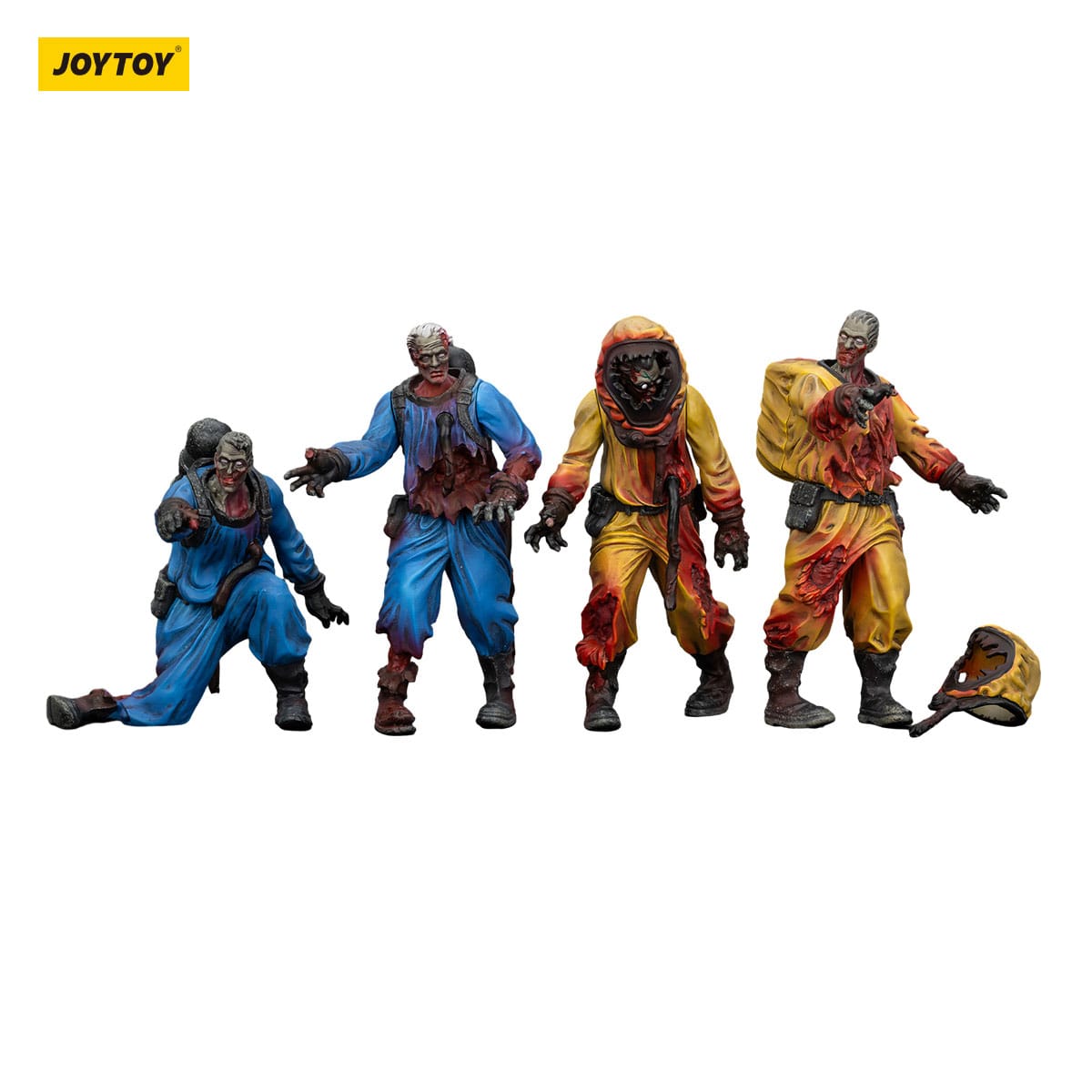Dark Source: Zombie Biochemical Lab Team: Action Figure 4 Pack: Joy Toy - Joy Toy Action Figure