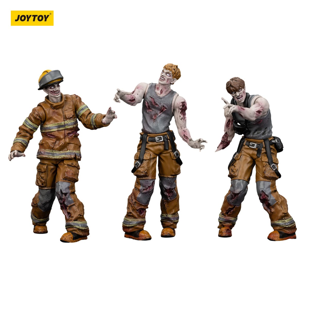 Dark Source: Zombie Firefighters: Action Figure 3 Pack: Joy Toy - Joy Toy Action Figure