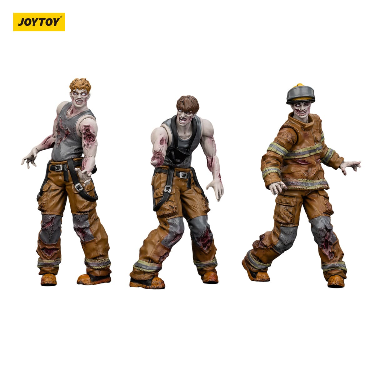 Dark Source: Zombie Firefighters: Action Figure 3 Pack: Joy Toy - Joy Toy Action Figure