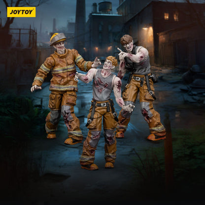 Dark Source: Zombie Firefighters: Action Figure 3 Pack: Joy Toy - Joy Toy Action Figure