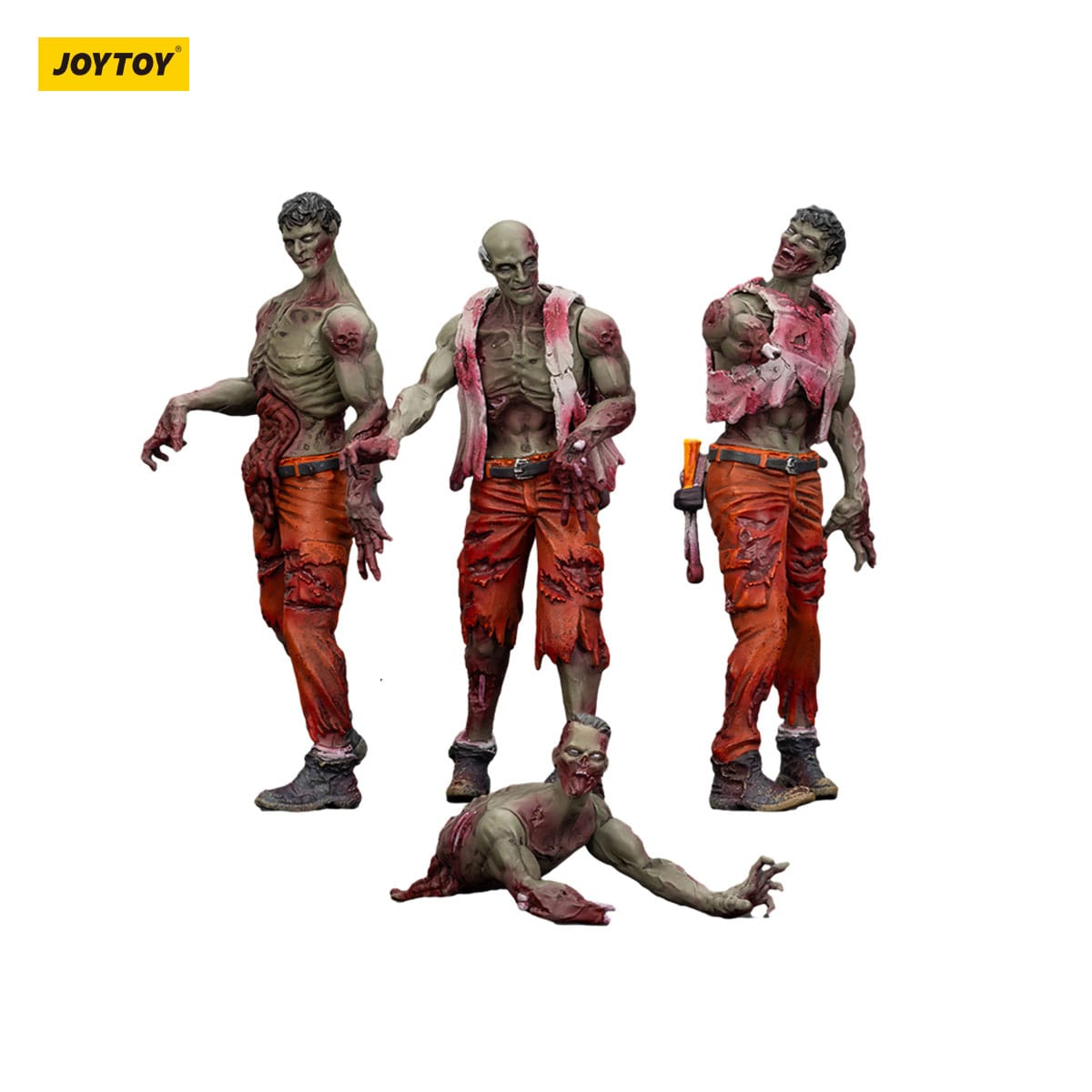 Dark Source: Zombie Mechanic Team: Action Figure 4 Pack: Joy Toy - Joy Toy Action Figure