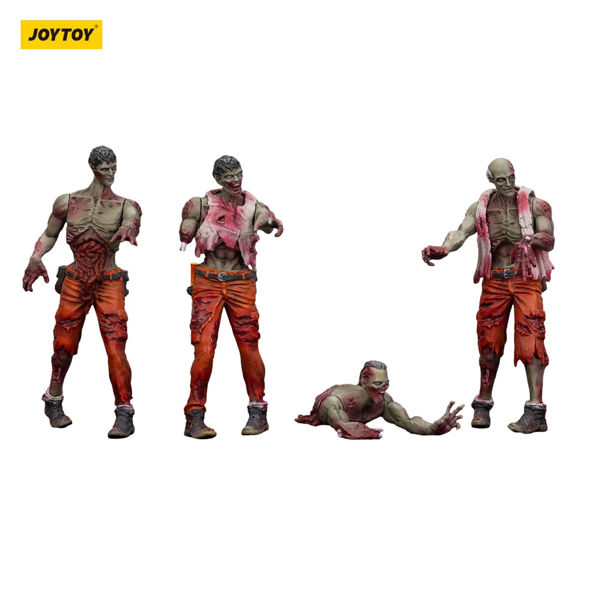 Dark Source: Zombie Mechanic Team: Action Figure 4 Pack: Joy Toy - Joy Toy Action Figure