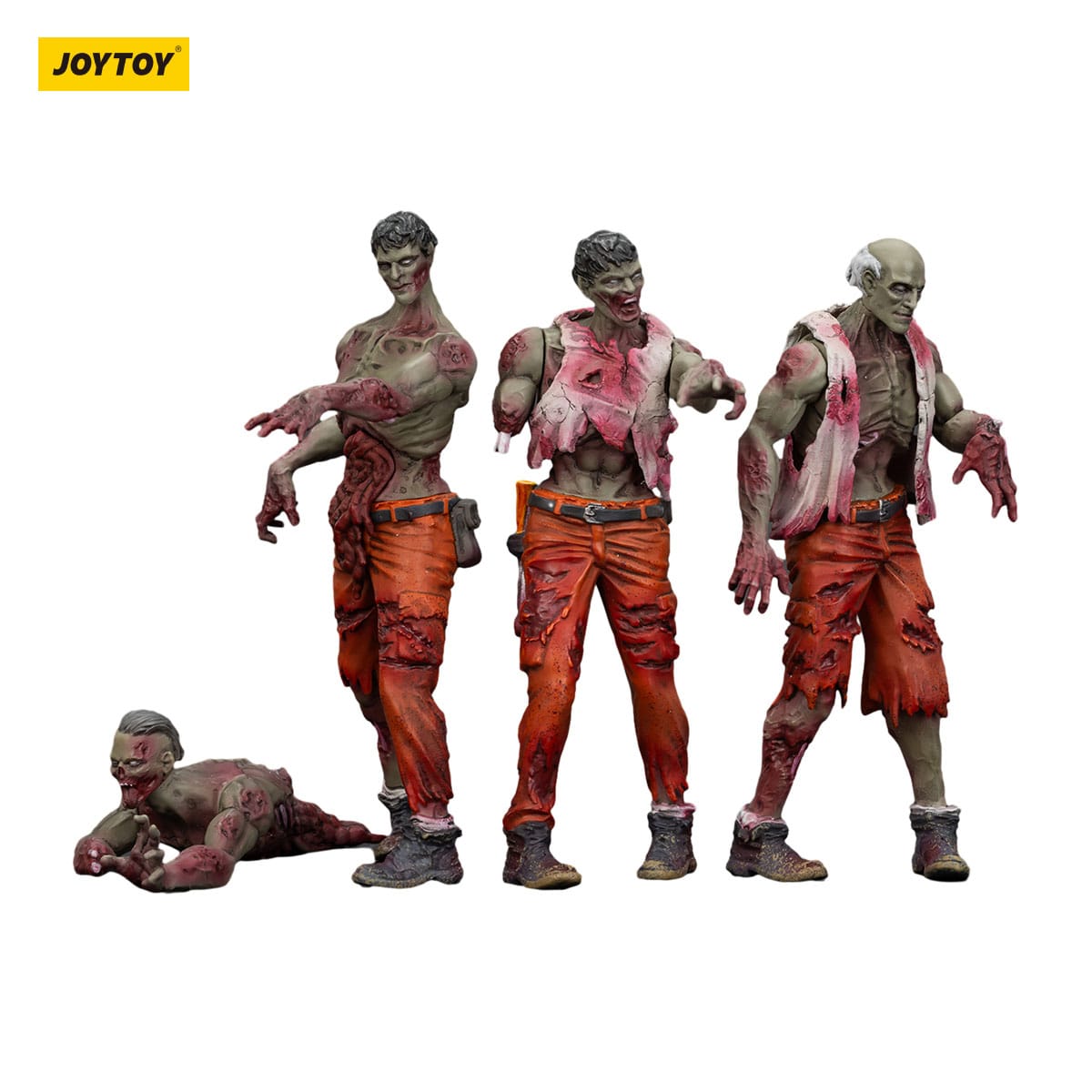 Dark Source: Zombie Mechanic Team: Action Figure 4 Pack: Joy Toy - Joy Toy Action Figure