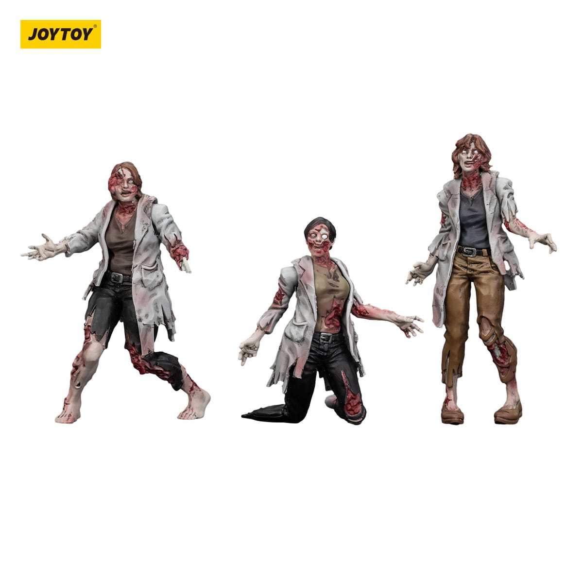 Dark Source: Zombie Scientists (Female): Action Figure 3 Pack: Joy Toy - Joy Toy Action Figure