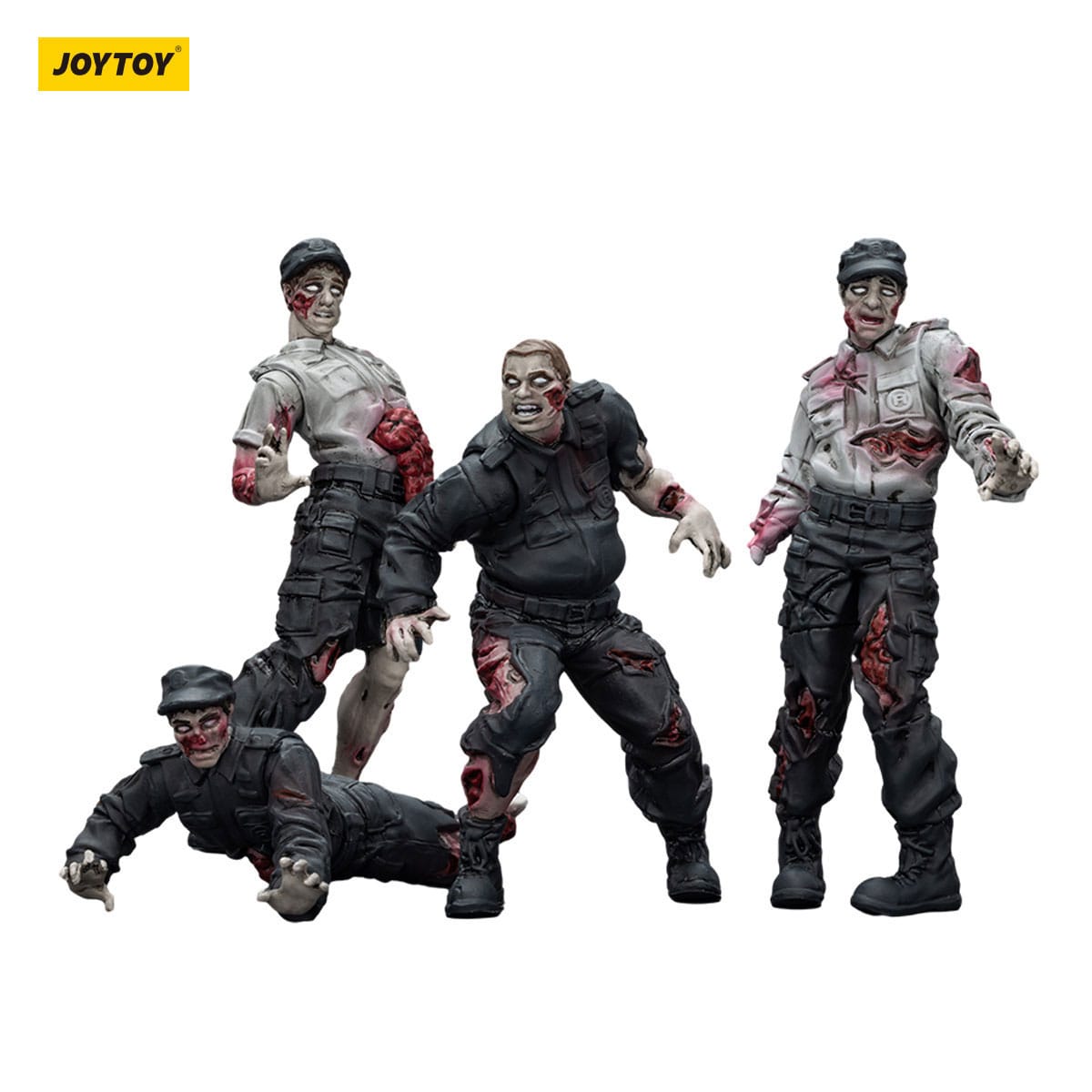 Dark Source: Zombie Security Guards: Action Figure 4 Pack: Joy Toy - Joy Toy Action Figure