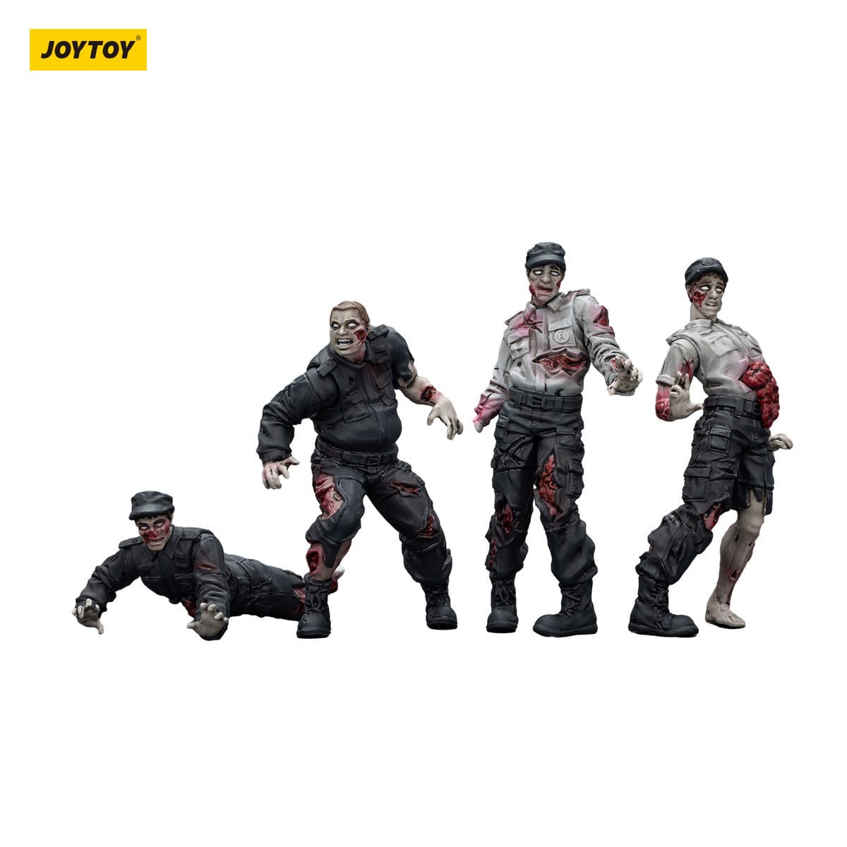 Dark Source: Zombie Security Guards: Action Figure 4 Pack: Joy Toy - Joy Toy Action Figure