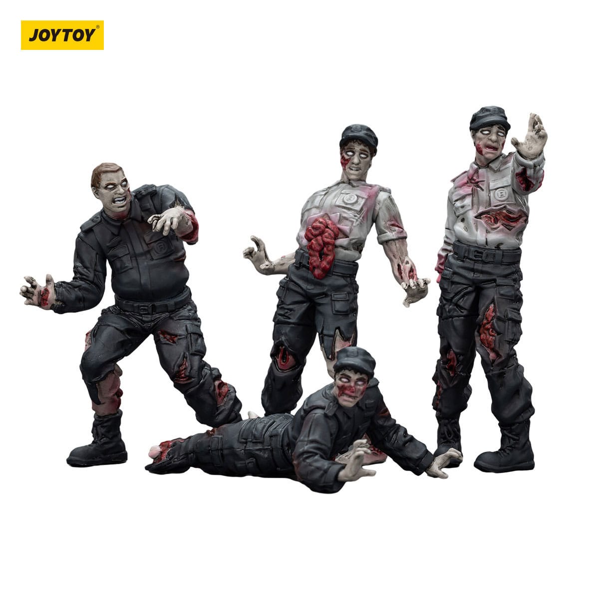 Dark Source: Zombie Security Guards: Action Figure 4 Pack: Joy Toy - Joy Toy Action Figure