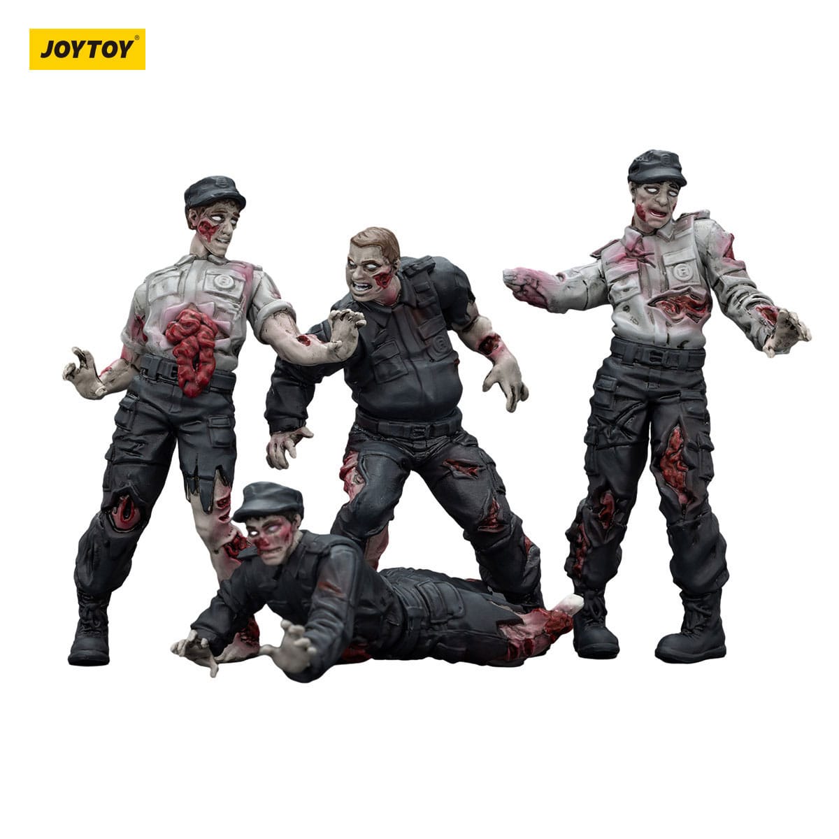 Dark Source: Zombie Security Guards: Action Figure 4 Pack: Joy Toy - Joy Toy Action Figure