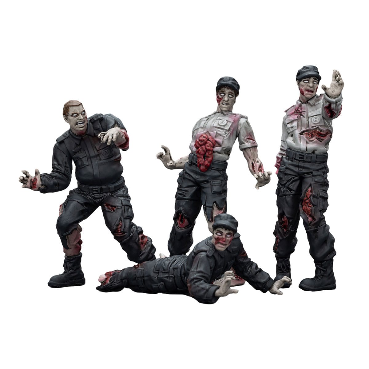 Dark Source: Zombie Security Guards: Action Figure 4 Pack: Joy Toy - Joy Toy Action Figure