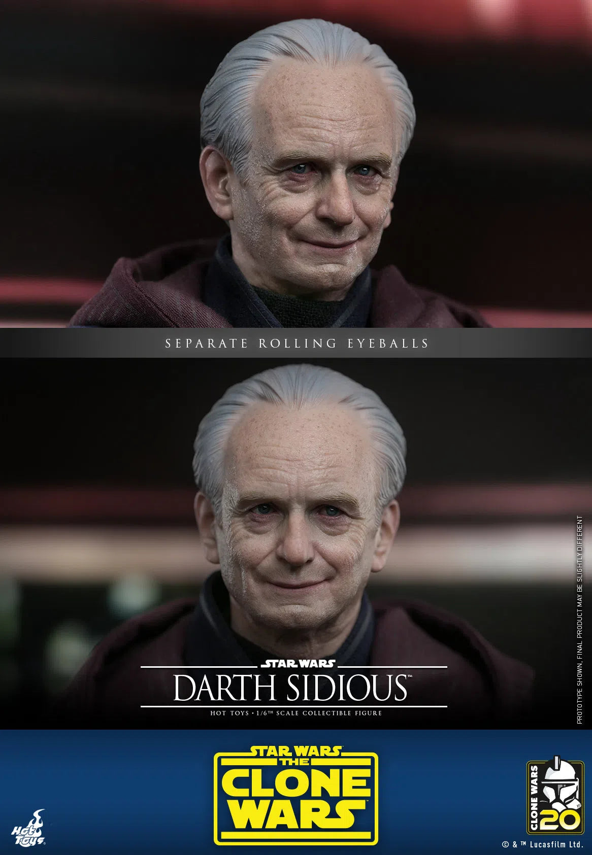 Darth Sidious: The Clone Wars: Star Wars Hot Toys