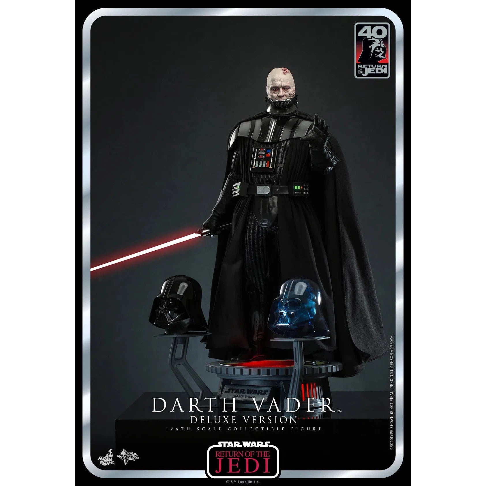 Darth Vader: Star Wars: Return Of The Jedi: 40th Anniversary: Deluxe Hot Toys