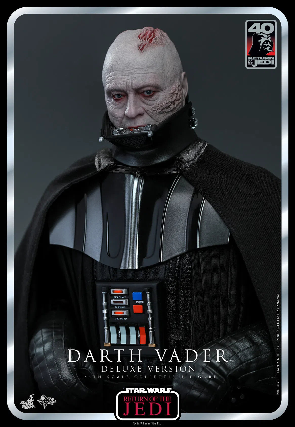 Darth Vader: Star Wars: Return Of The Jedi: 40th Anniversary: Deluxe Hot Toys