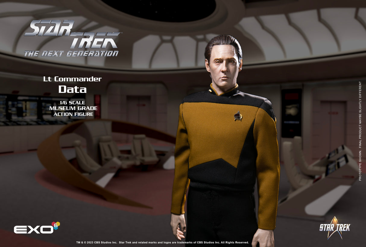 Lt. Commander Data: Standard Version: Star Trek: The NExt Generation: Exo-6: Sixth Scale-EX0-6