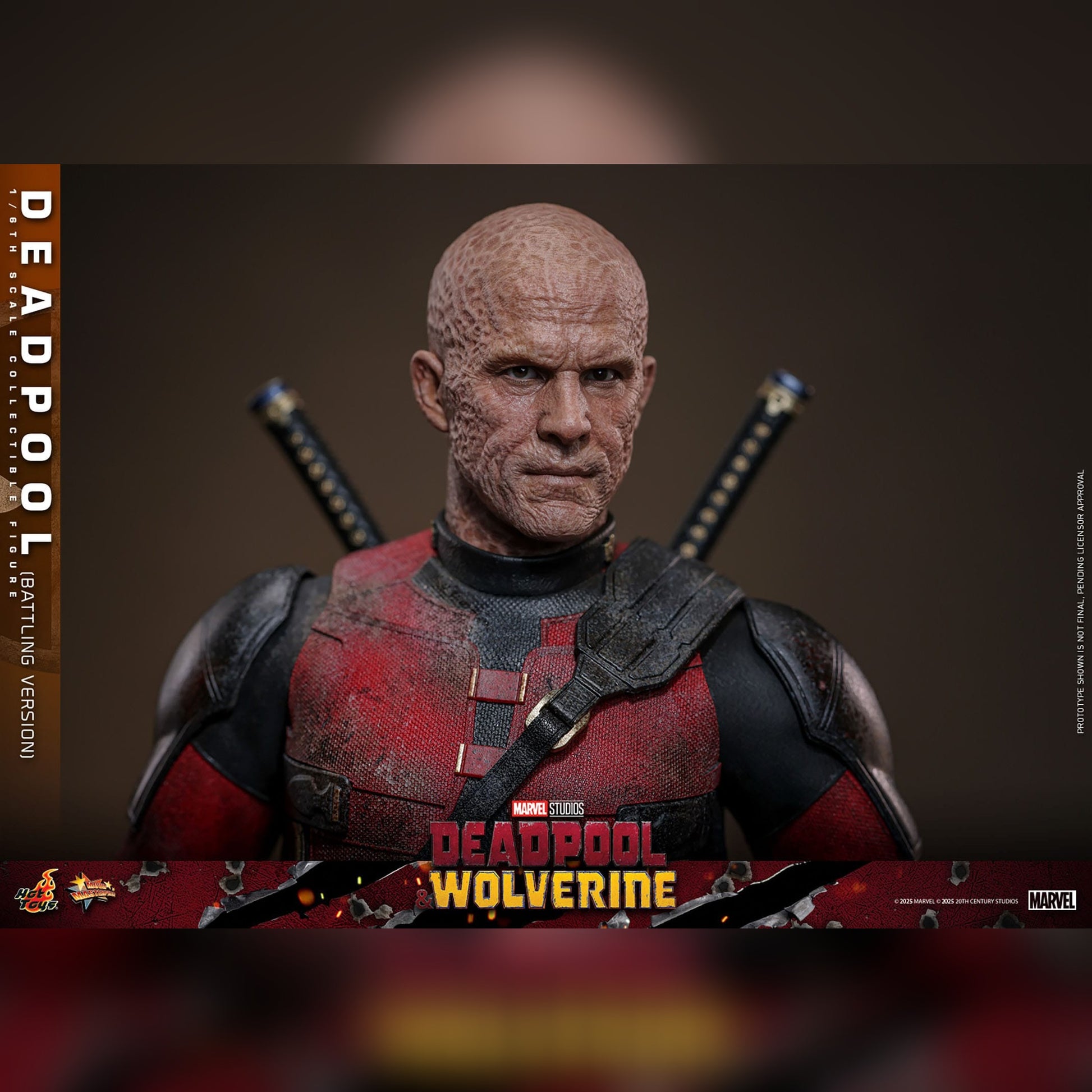 Deadpool & Wolverine: Deadpool: Battling Version: 1/6th - Hot Toys Action Figures