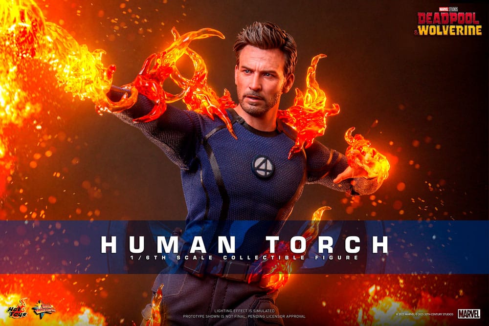 Deadpool & Wolverine: Human Torch: 1/6 Scale Action Figure - Hot Toys Action Figure