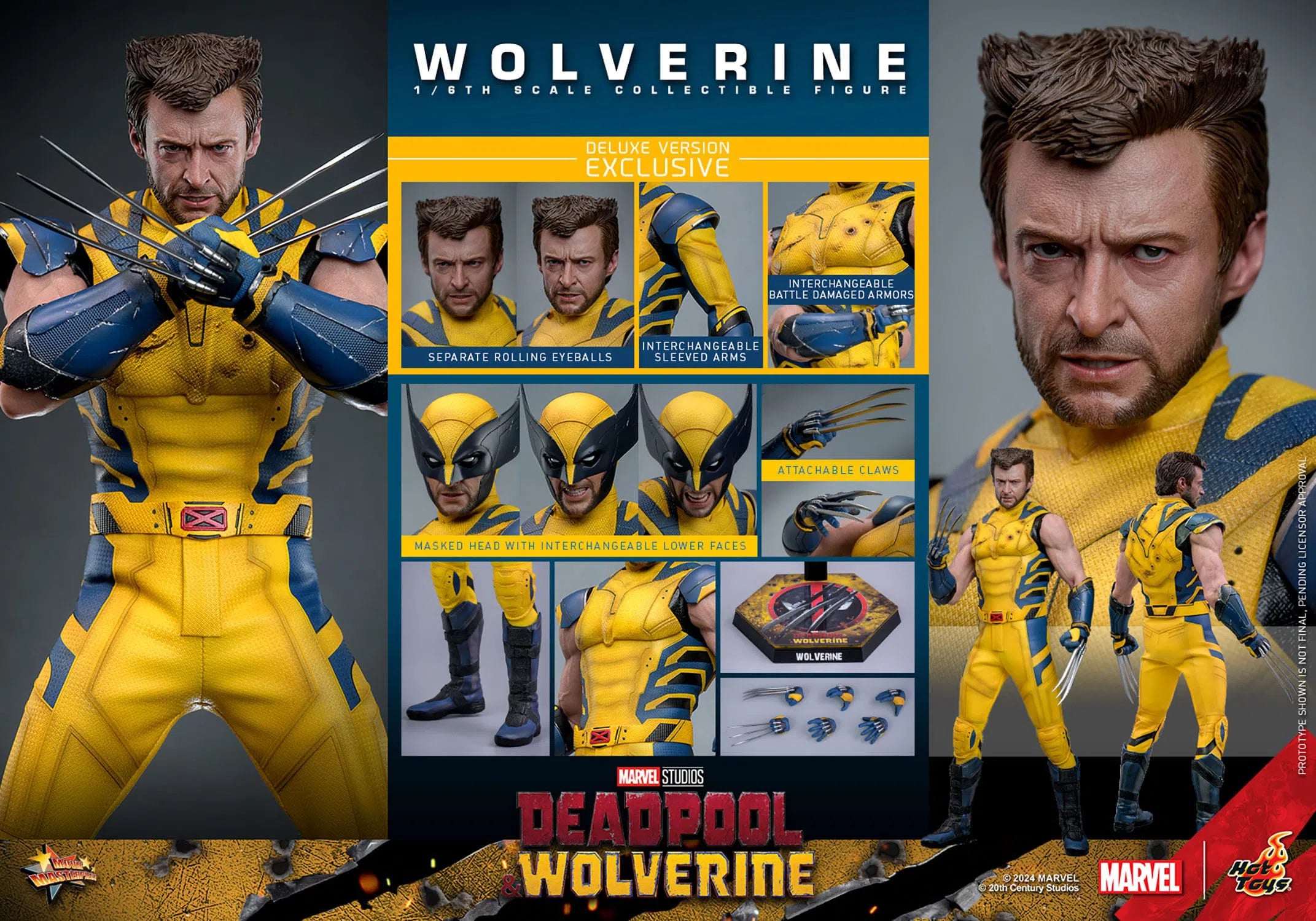 Deadpool & Wolverine: Wolverine: Deluxe: Hot Toys Hot Toys