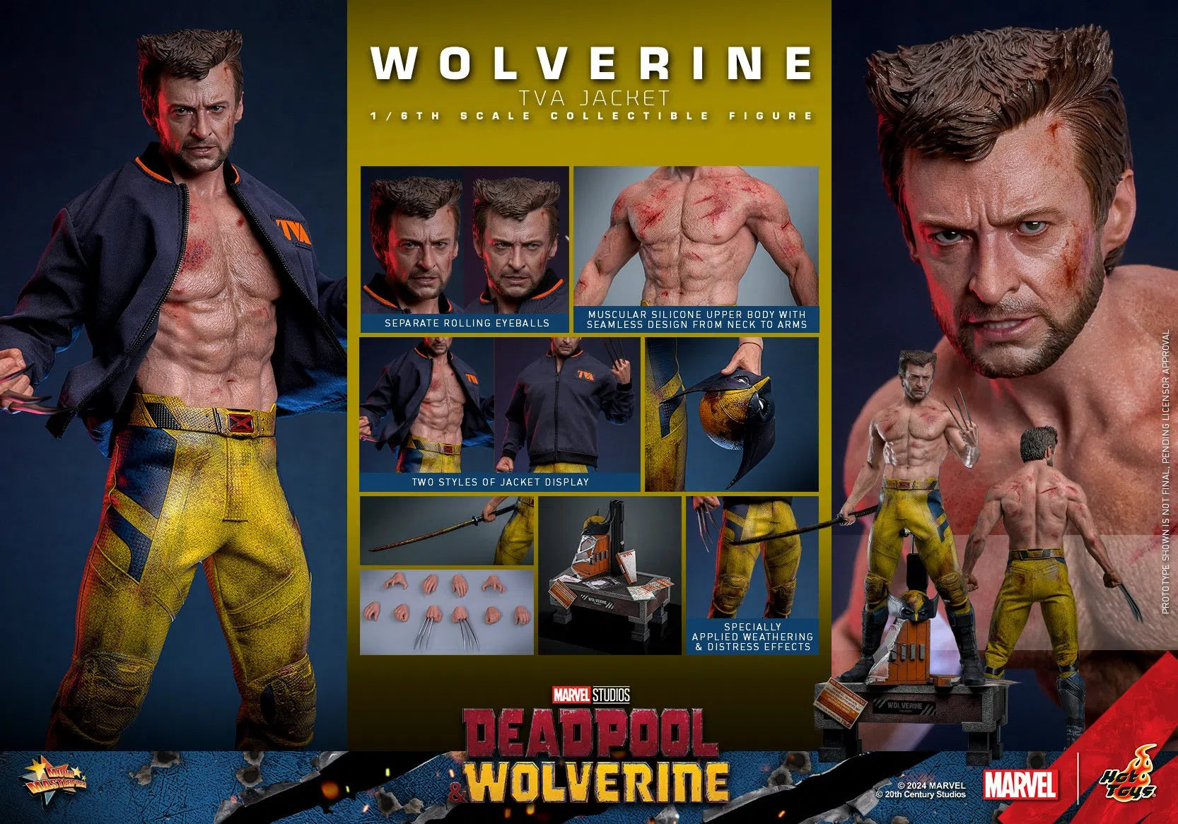 Deadpool & Wolverine: Wolverine: TVA Jacket Version: Hot Toys Hot Toys