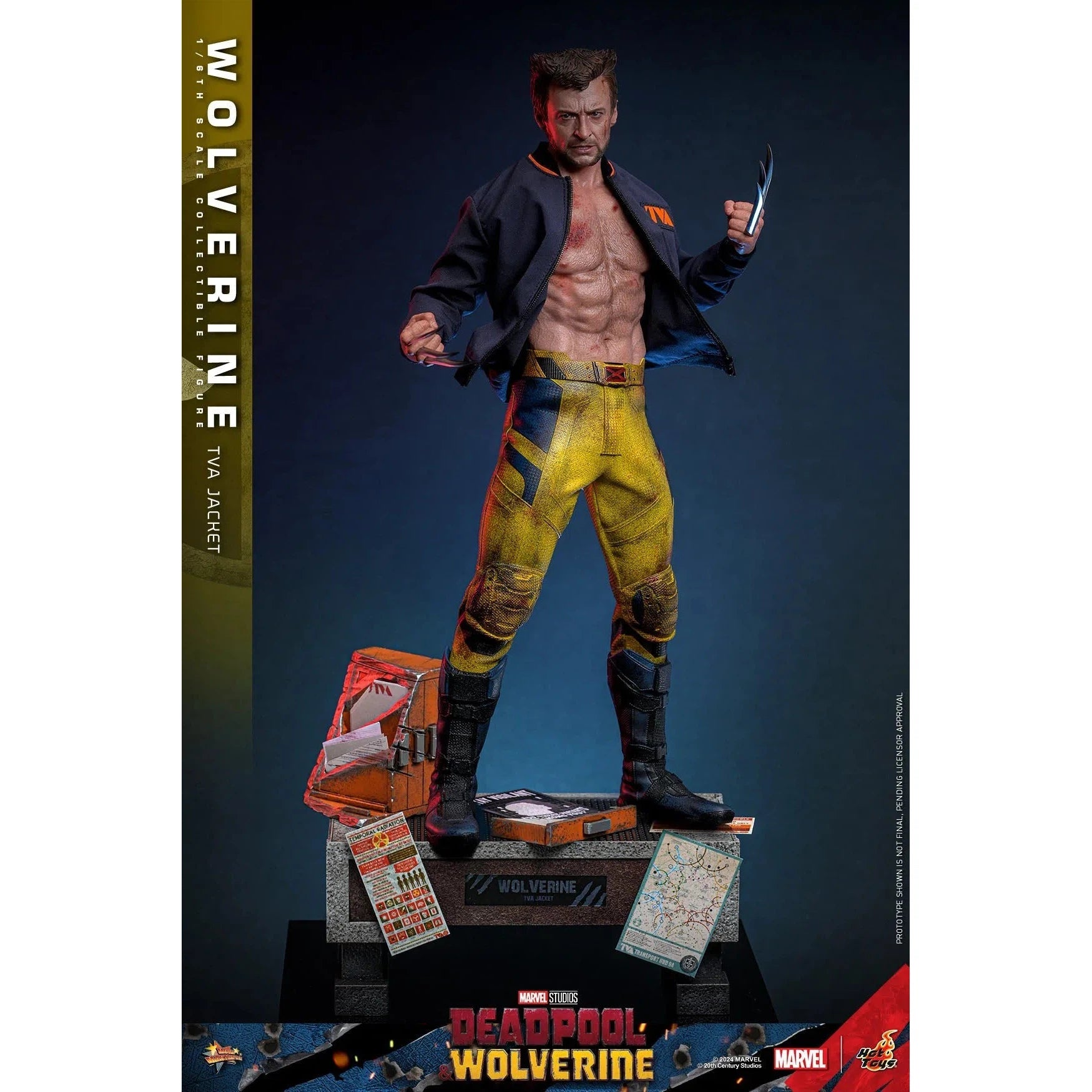 Deadpool & Wolverine: Wolverine: TVA Jacket Version: Hot Toys by Hot Toys – Action Figure, [scale], UK stockist Planet Action Figures