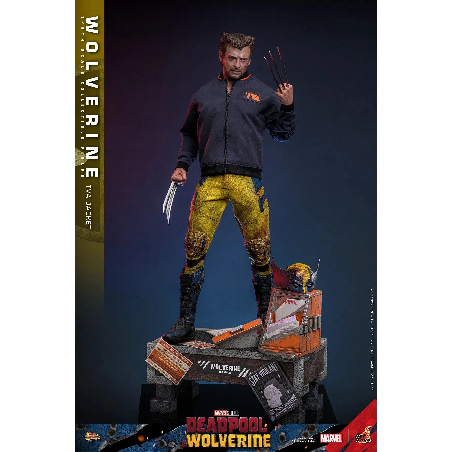 Deadpool & Wolverine: Wolverine: TVA Jacket Version: Hot Toys by Hot Toys – Action Figure, [scale], UK stockist Planet Action Figures