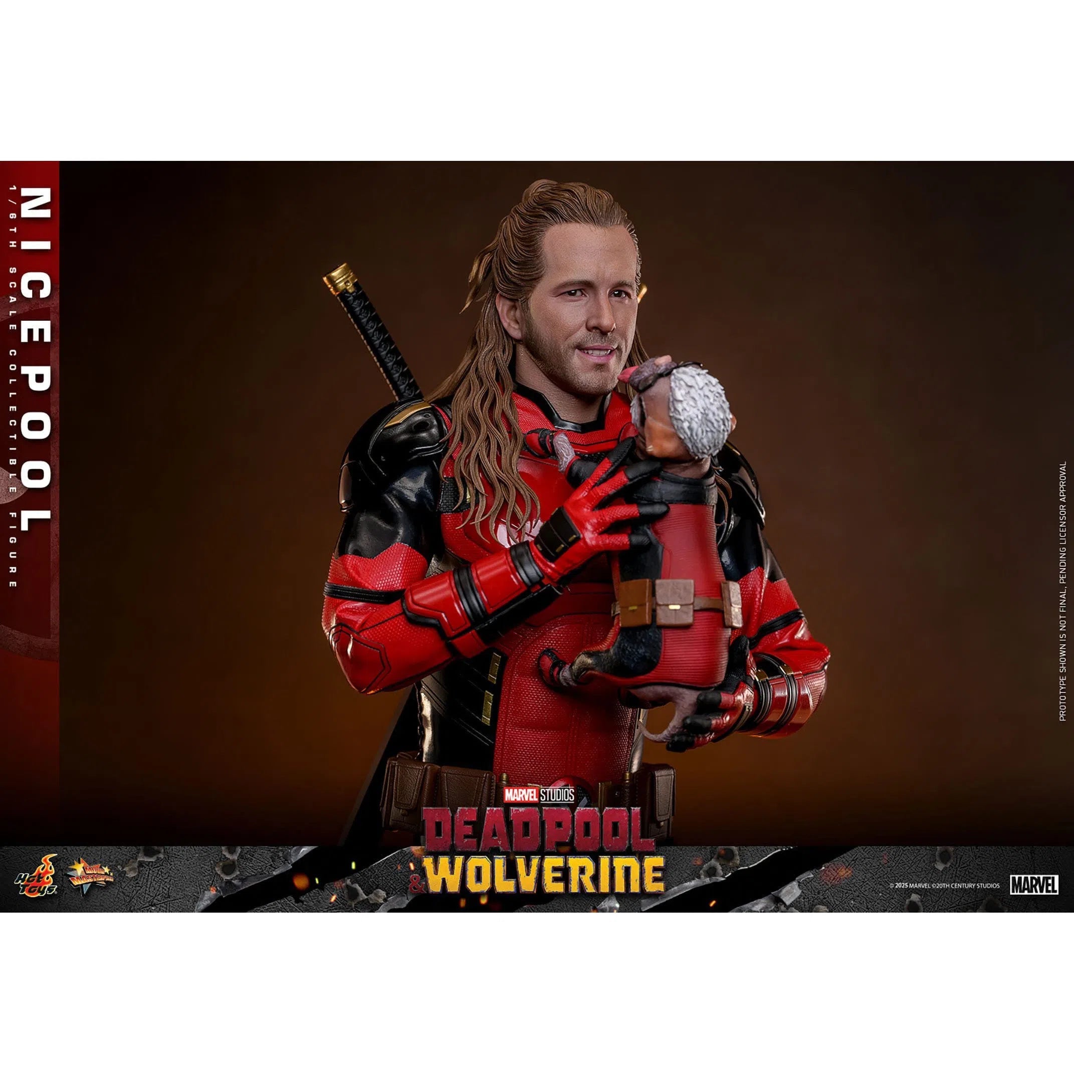 Deadpool & Wolverine:Nicepool: 1/6th Scale Action Figure: Hot Toys Hot Toys