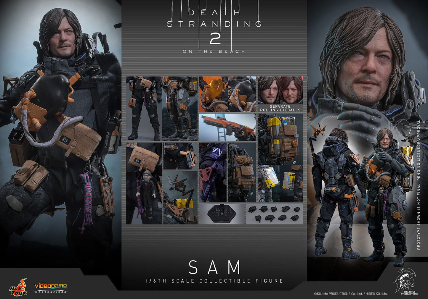 Death Stranding 2: On The Beach: Sam: 1/6th - Hot Toys Action Figures
