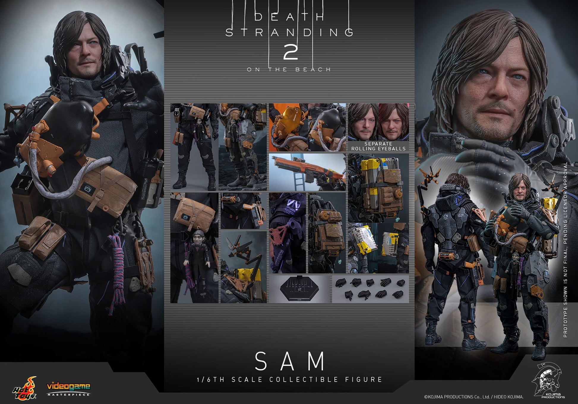 Death Stranding 2: On The Beach: Sam: 1/6th Scale Action Figure: Hot Toys by Hot Toys – Action Figure, [scale], UK stockist Planet Action Figures