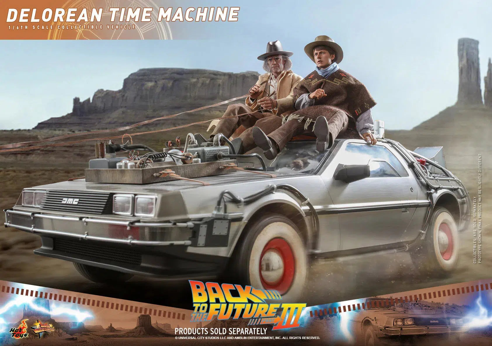 Delorean Time Machine: Back To The Future Part III: Hot Toys Hot Toys