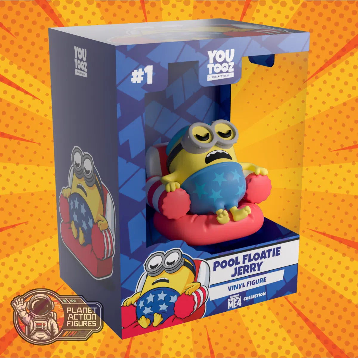 Despicable Me 4: Pool Floatie Jerry: Vinyl Figure: YouTooz: #1 YouTooz