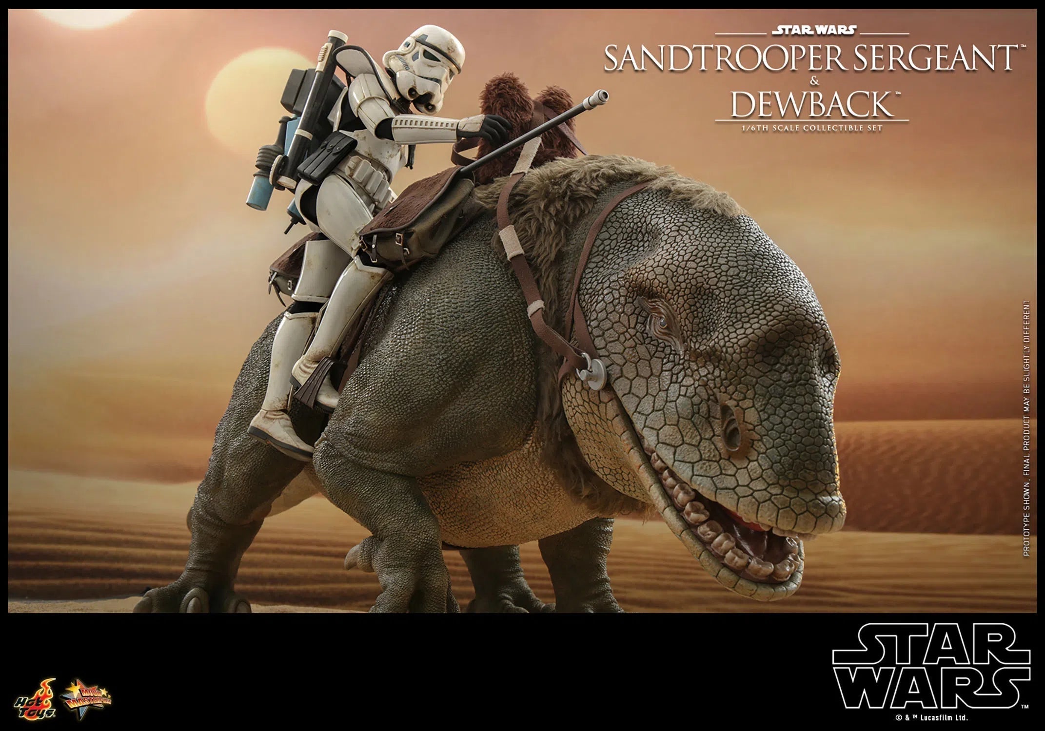 Dewback Deluxe & Sandtrooper Sergeant: Star Wars: A New Hope Hot Toys