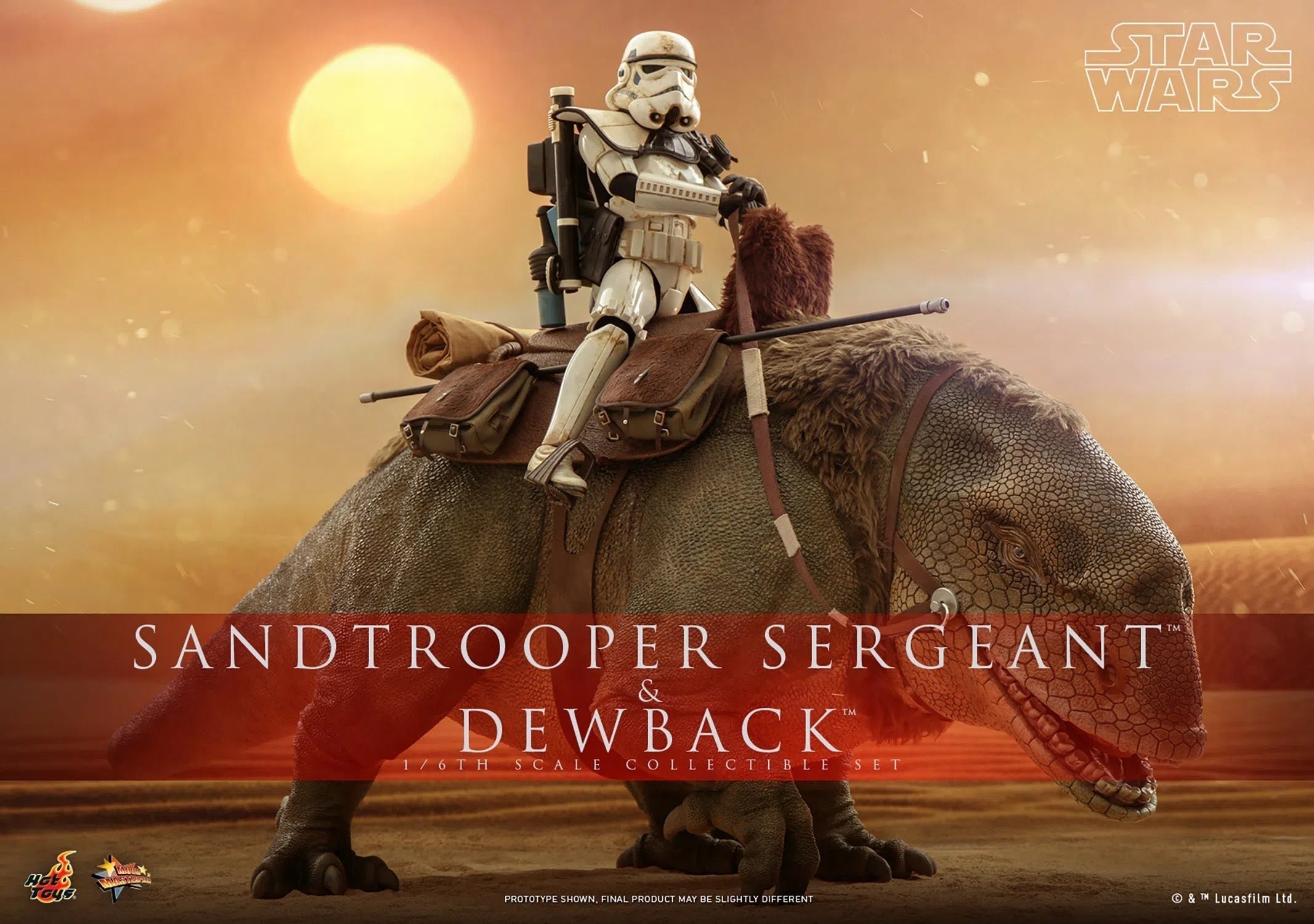 Dewback Deluxe & Sandtrooper Sergeant: Star Wars: A New Hope Hot Toys