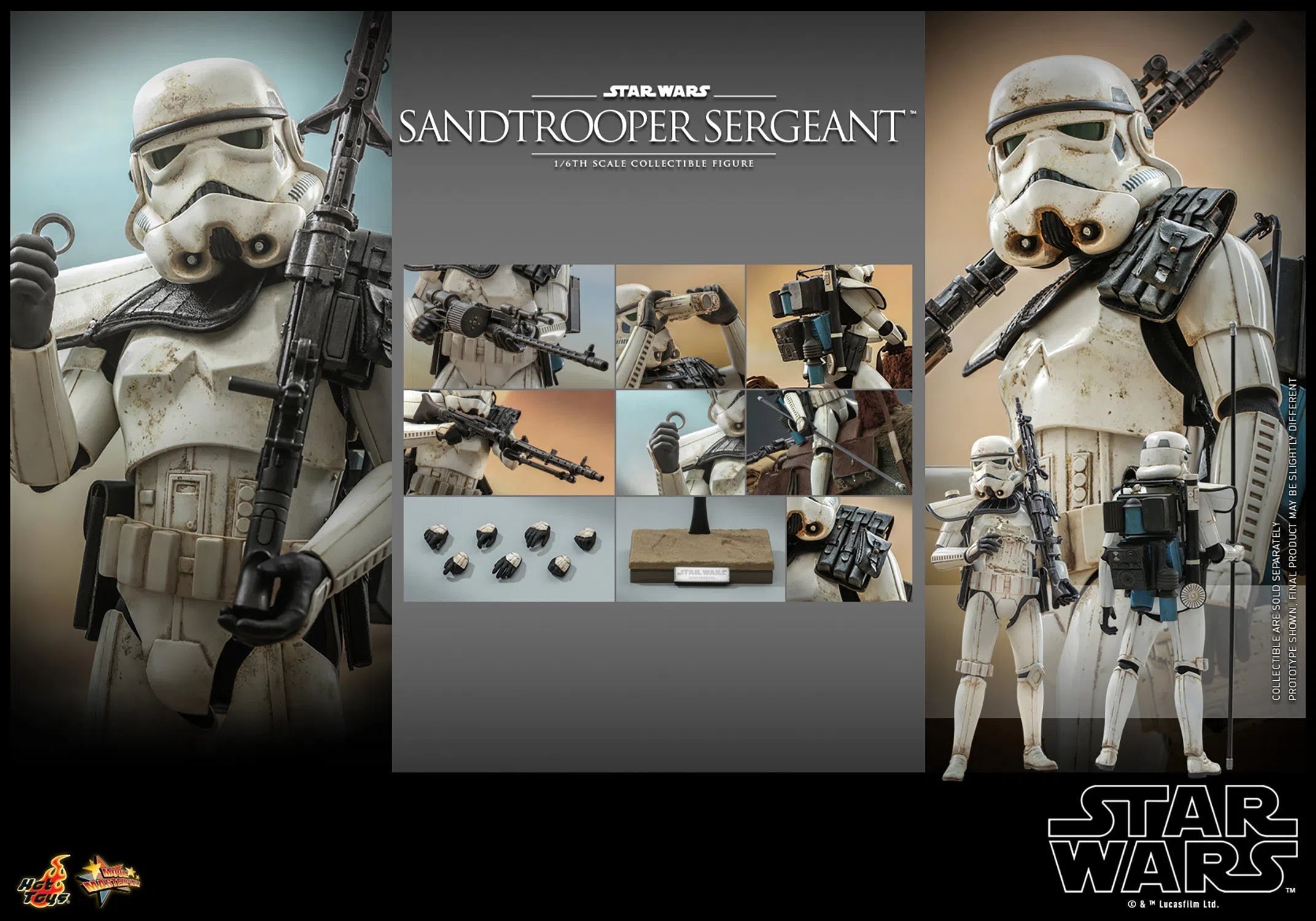 Dewback Deluxe & Sandtrooper Sergeant: Star Wars: A New Hope Hot Toys