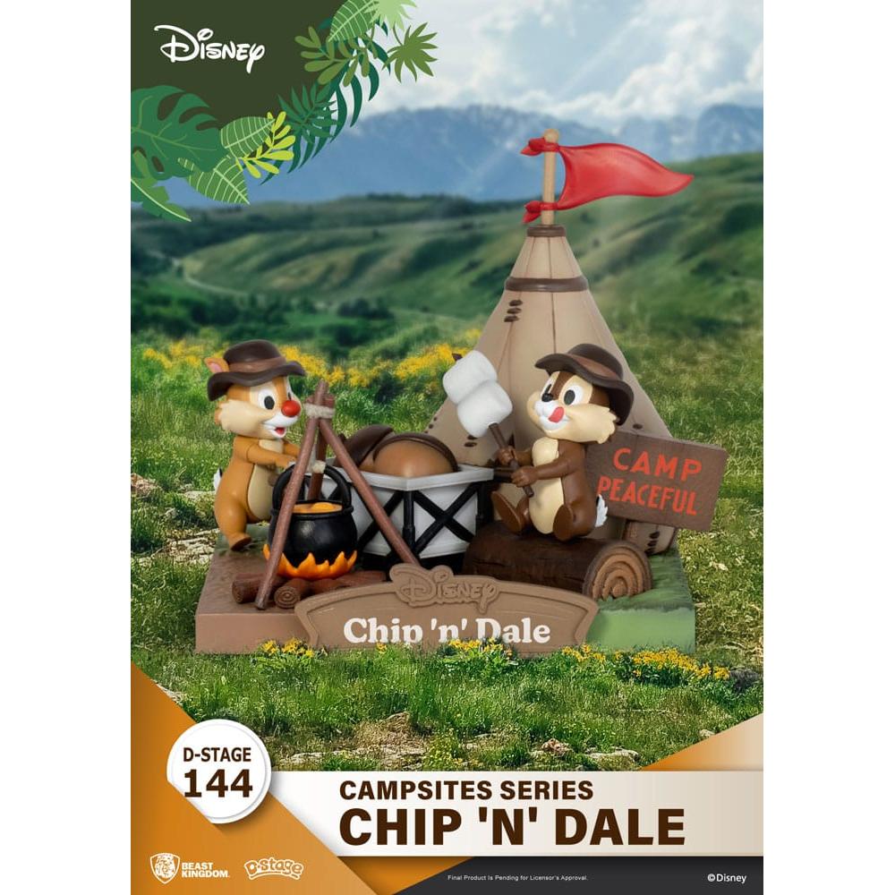 Disney D-Stage Campsite Series PVC Diorama Chip & Dale - Beast Kingdom Toys Dioramas