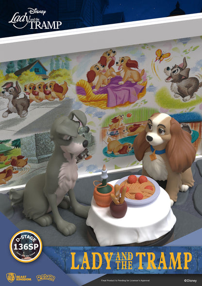 Disney: Lady and the Tramp: D-Stage Statue: 12cm - Beast Kingdom Toys Statue