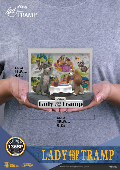 Disney: Lady and the Tramp: D-Stage Statue: 12cm - Beast Kingdom Toys Statue