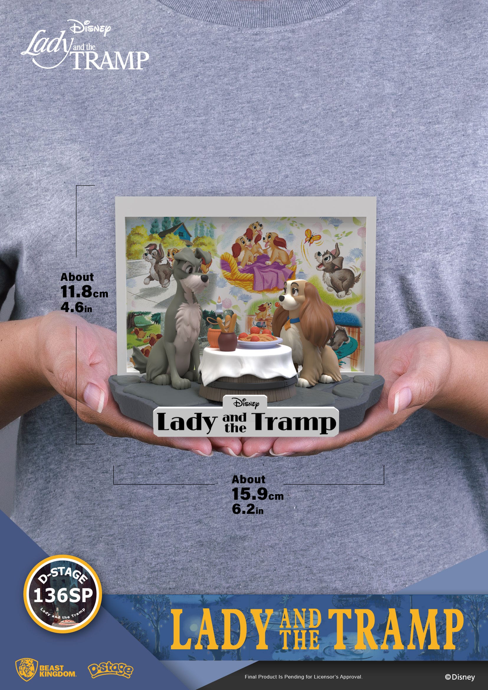 Disney: Lady and the Tramp: D-Stage Statue - Beast Kingdom Toys Statue