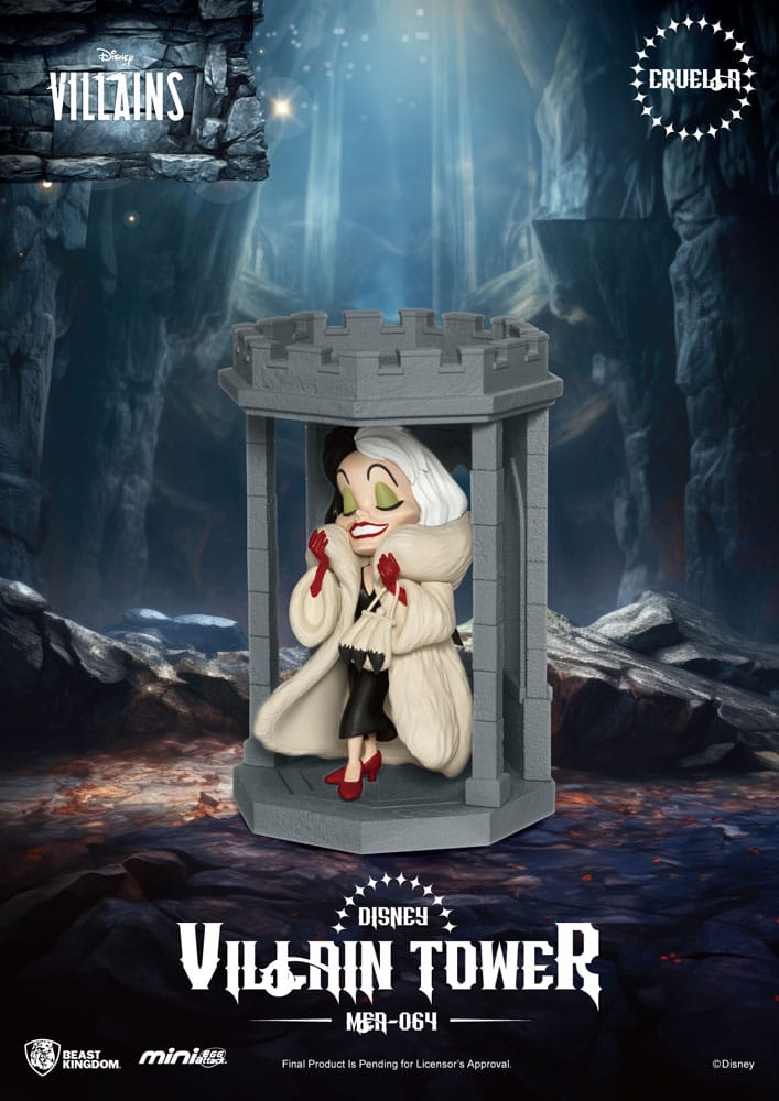 Disney Villains Mini Egg Attack Blind Box Figures Series Villain Tower Assortment Box Qty 6 - Beast Kingdom Toys Mini-figures, Blind Boxes