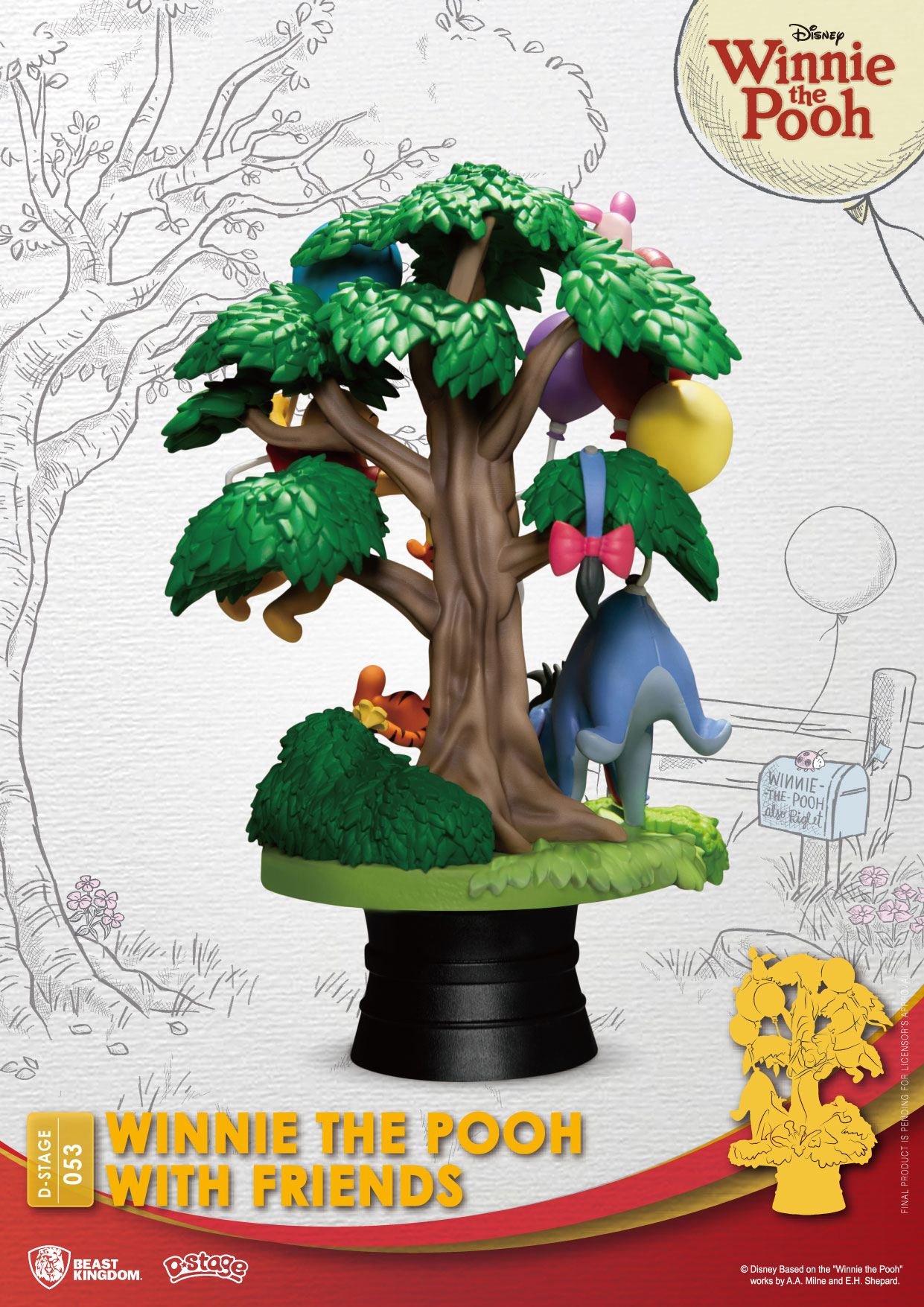 Disney: Winnie The Pooh With Friends: D-Stage Diorama - Beast Kingdom Toys Statue