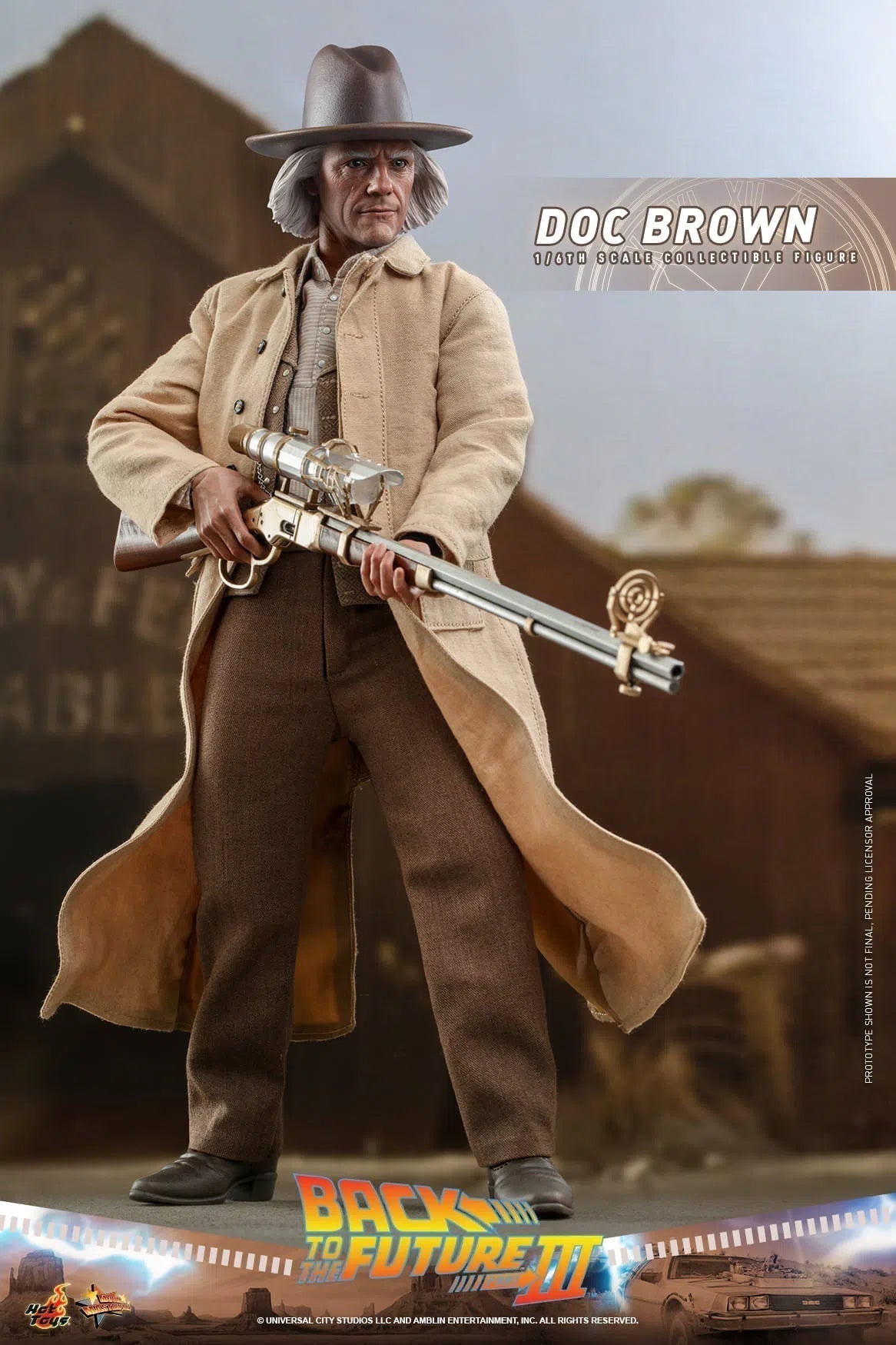 Doc Brown: Back To The Future Part III: MMS617 Hot Toys