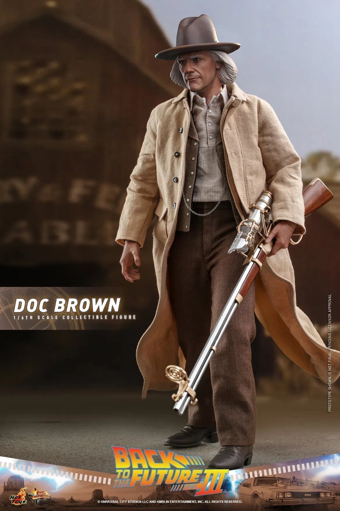 Doc Brown: Back To The Future Part III: MMS617 Hot Toys