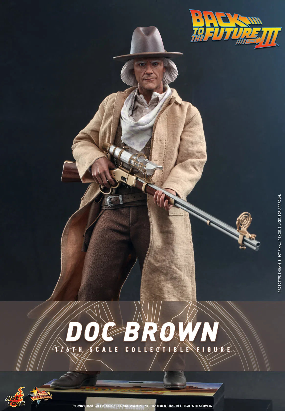 Doc Brown: Back To The Future Part III: MMS617 Hot Toys